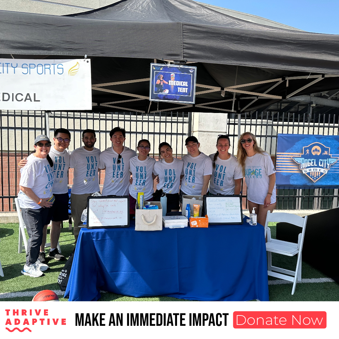 Thrive Adaptive Medical volunteers at Angel City Games